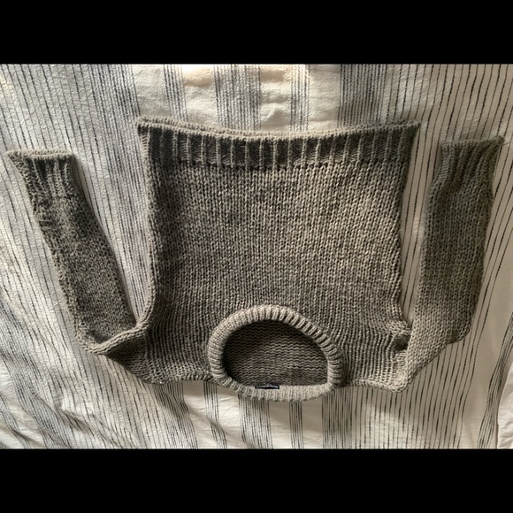 Brandy Melville Women S Wool Grey Sweater. Stylish!! - Picture 2 of 4